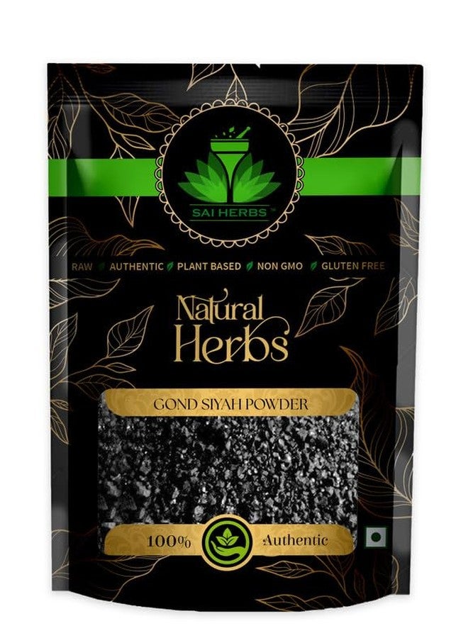 SAI HERBS Gond Siyah Ayurvvedic Powder-Kala Gond - For All Kinds of Bones Pain-Pure & Natural (100 Grams) - Image 1